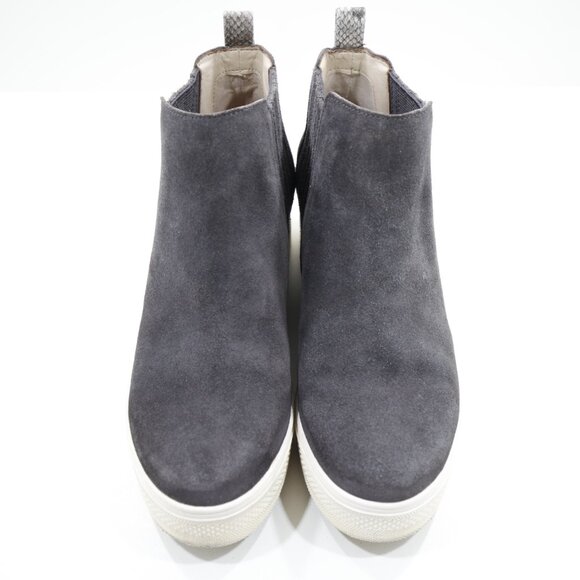 Dolce Vita Wylee Gray Suede Leather 2" Hidden Heel Ankle Booties - 7 - Picture 6 of 7